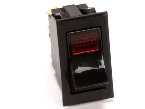 Fits Bloomfield 1545 R Switch, Rocker, DPDT, Lighted Red for 8357, 8357G, 8357GB