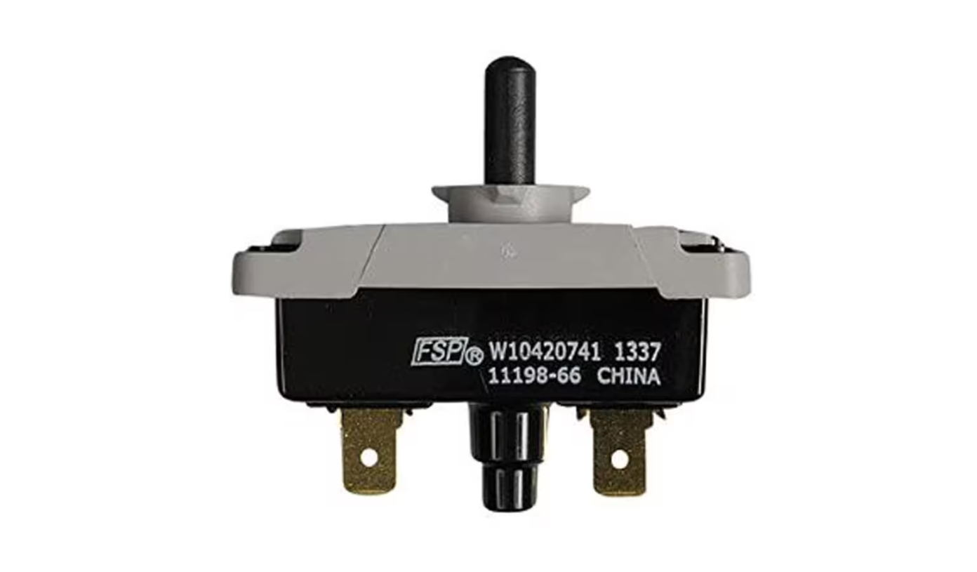 Whirlpool W10420741 1337 11198-66 Switch, Push to Start, Dryer