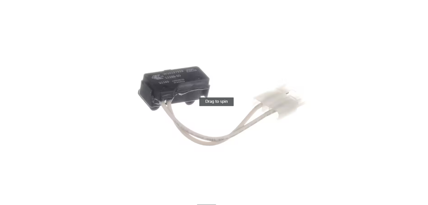 Whirlpool W10237959 Door Switch, 120-240 Volt, 50/60HZ, Dryer
