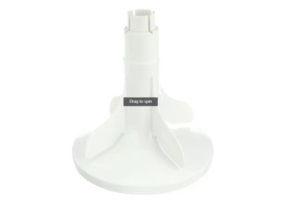 Whirlpool WP3347288 Agitator Base, White, Washing Machine
