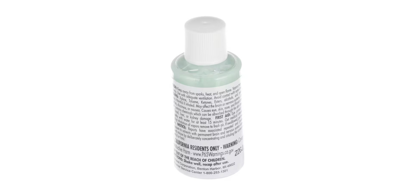 Whirlpool Touch-Up Paint, White, 18ML/.6 Ounce Bottle with Brush 72017