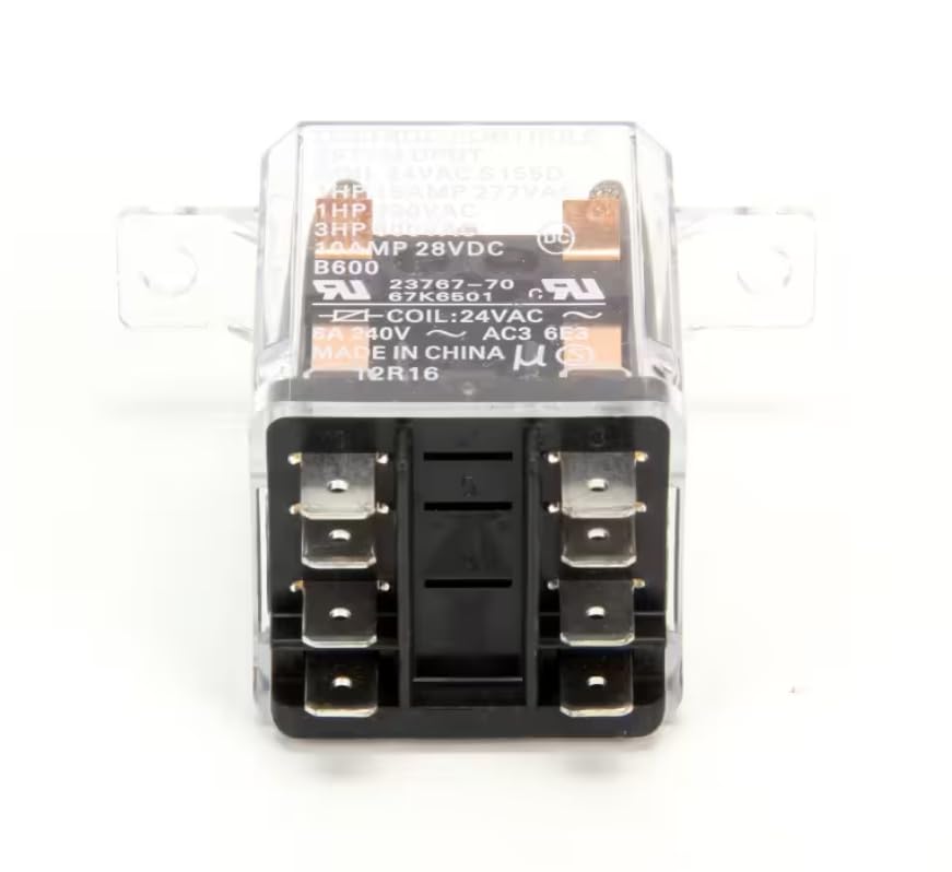 Fits Lennox H1214 B600 12R16 6E3 Relay, DPDT, 24V for LGM036U4-01, LGM048U4-01, LGM060U4-01v
