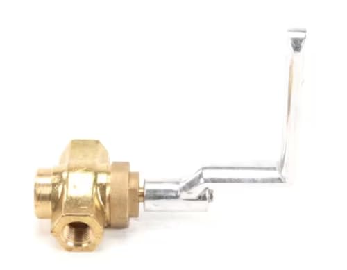 Fits Town Food Service 1250g Valve with Handle, Brass, 3/8"F x 3/8"F NPT