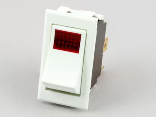 Fits Vulcan Hart 1237 R 10A 250VAC 15A 125VAC 1/2 HP Switch, On/Off, Rocker, SPST, Lighted for 148LC, 160LC, 260L