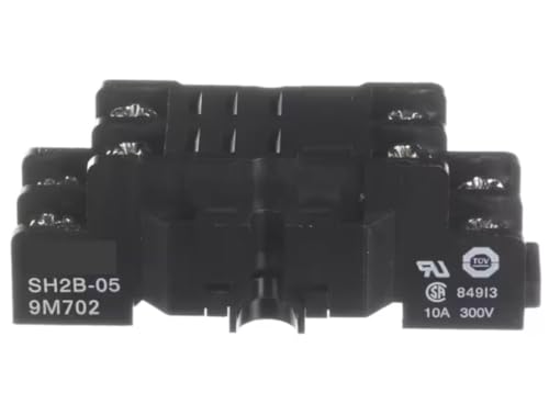 Fits Giles 9M702 84913 Plug-in Relay Base, DIN Rail Mount for GXF-F7, GXF-S5, GBF2-35-50-GVH