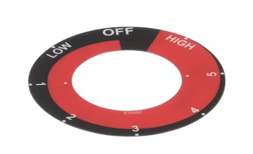 Fits Star Z15452 Label/Overlay, Knob, Low- High, Infinite Switch for 501FF, 502FF, 5124CF