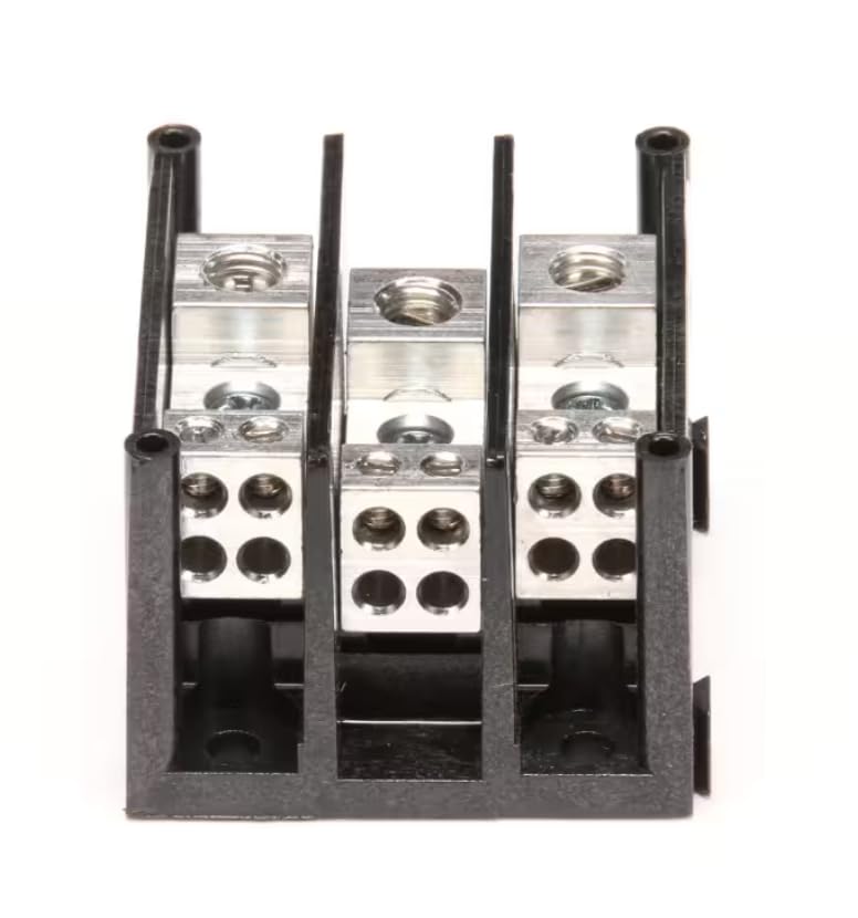 Fits Duke CAT1413400 1515 19766 SC01 Terminal Block, 3 Pole, 600V, 115A for 59-E3ZZ, 59-EV, 59-EXX