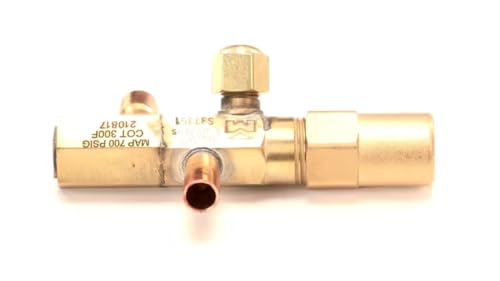 Fits Leer S37351 MAP 700 PSIG 300F 210817 Low Side Service Valve, Sweat, Bras