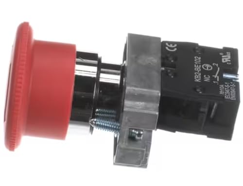 Fits Thunderbird KB2-BE102 IEC947-5-1 EN60947-5-1 Button, Red, Emergency Stop