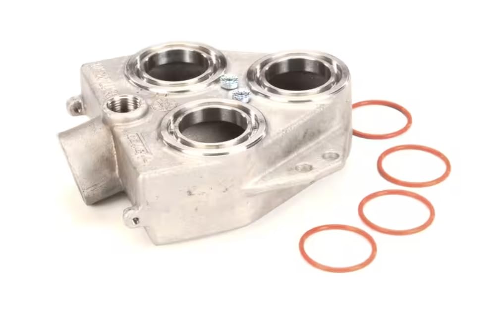 03.17.004.01 Rear Head with O-Rings, Stainless Steel for 3CS2-3, 3CS2-3B, 3CS2-4