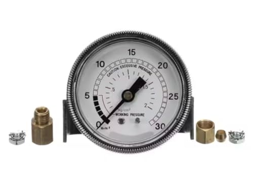 Fits Market Forge 1716 238A638-01 Pressure Gauge, 0-30 LBS/in, Panel Mount for 2-A-PLUS2M36E42/48A, 2-A-PLUS2M36G300A, 2-A-PLUS2SC