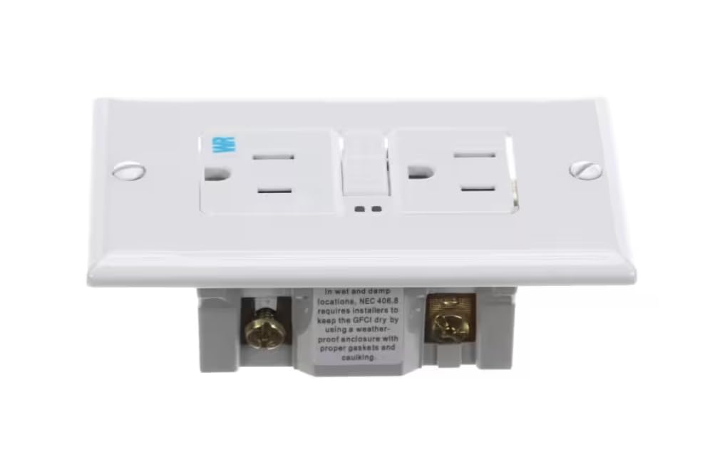 Fits Lennox 0130649 Receptacle, GFI, 15 Amp, Ivory for LCC360H4-02, SCH120H4-01, LCA360H-01