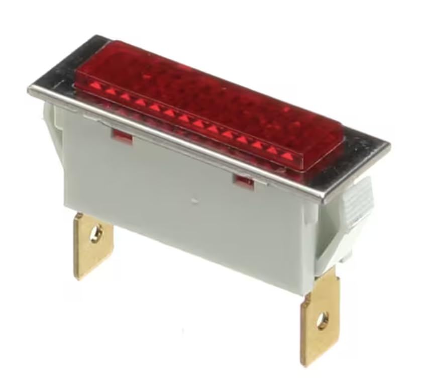 Fits Crown Steam SOLICO 1848 Indicator Light, Red, 125 Volt for BLT-30G, BLT-40G, BLT-G