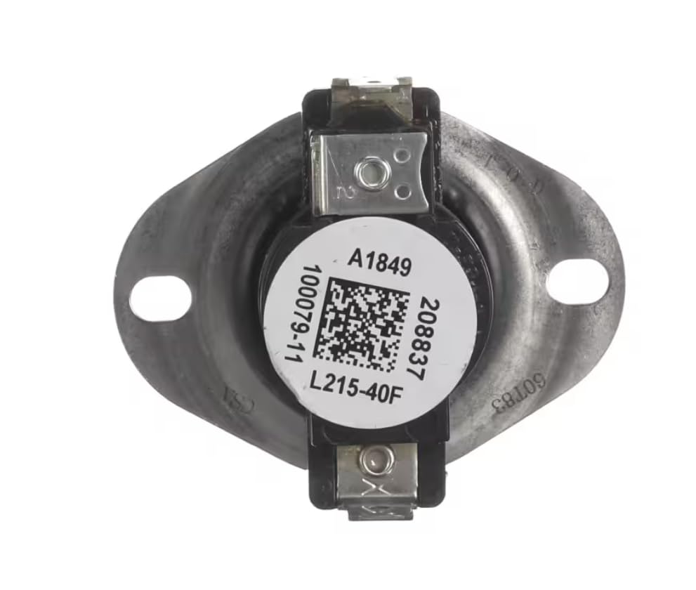 Fits Lennox A1849 208837 100079-11 60T83 CSA Hi Limit Control Switch/Thermostat, Auto Reset, L215-40F for SGC036H4-03, SGC036H4-02, SGA036H4-01