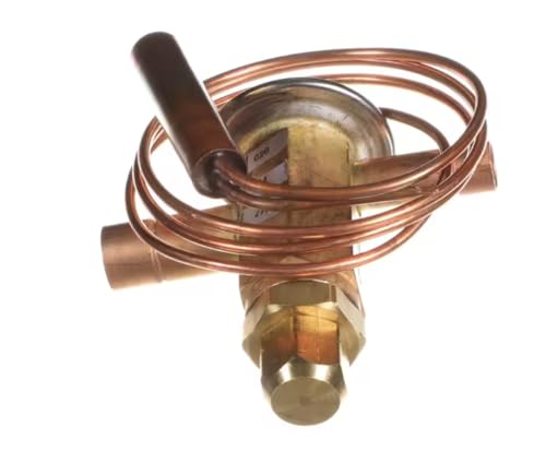 Fits Ice O Matic GT-05637-2 V2525 915116102 417 14 Expansion Valve/TXV, 3/8" ODF Inlet, 1/2" ODF Outlet for GEM0450, MFI0500