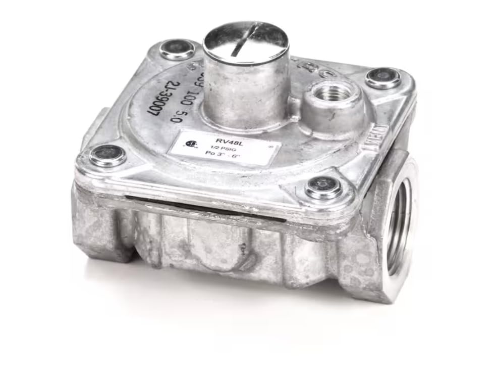 Fits Wells 1539 100 5.0 2J-39007 1/2PSIG Po 3-6 Pressure Regulator, Natural, RV48L for WG2436G, H-2412G, WG3036G