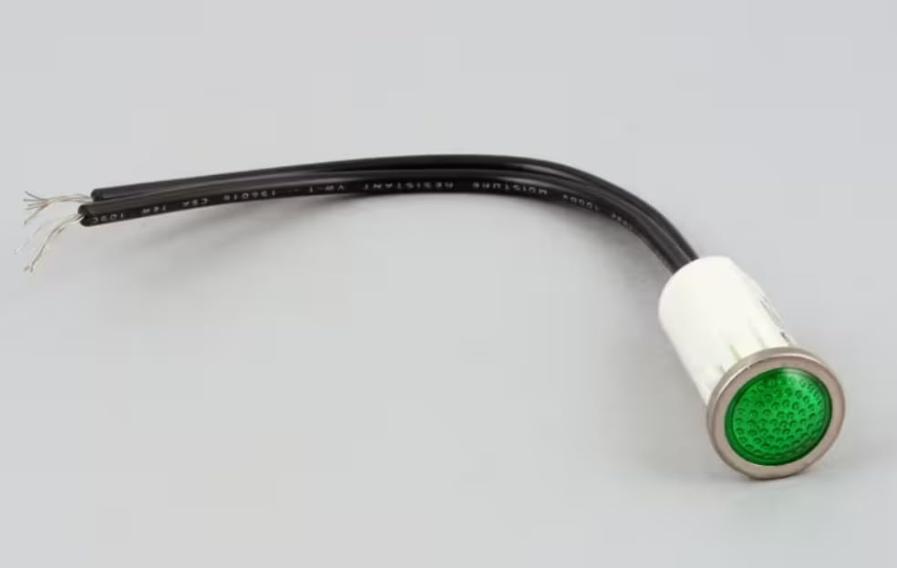 Fits Garland 125VAC1/2W Indicator Light, Green, 120 Volt for ICO-G-10-M, MCO-GS-10ARBY, MCO-GS-20ARBY