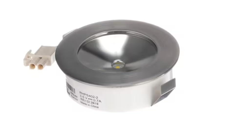 L T970U8M E340587 RHPS402-2 Light Assembly, Range Vent Hood for WVW51UC0FS, WVW51UC0HV, WVW53UC6FS