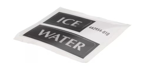 Fits Hoshizaki 4A2954-010 Ice/Water Label for DCM-270BAH, DCM-270BAH-OS, DCM-300BAH