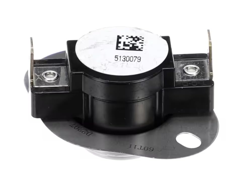 Fits York 5130079 D2207 315400 Hi Limit Switch/Thermostat Disc, Opens 135/Closes 95, Auto Reset for 1WR0413, 1SP0452, 1SP0451