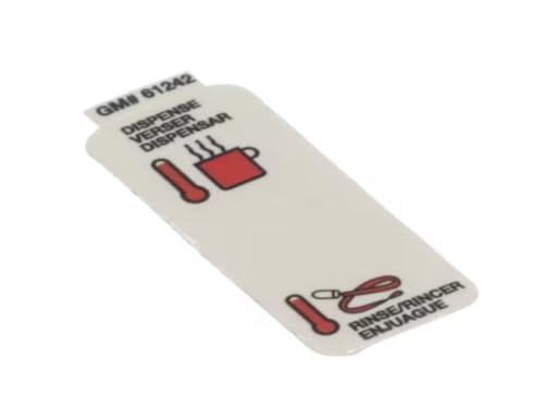 Fits Crathco 61242 Label, Flush ON/Off for FDD2500-1-M-B, PIC 4, FDD2500-1-3A-B