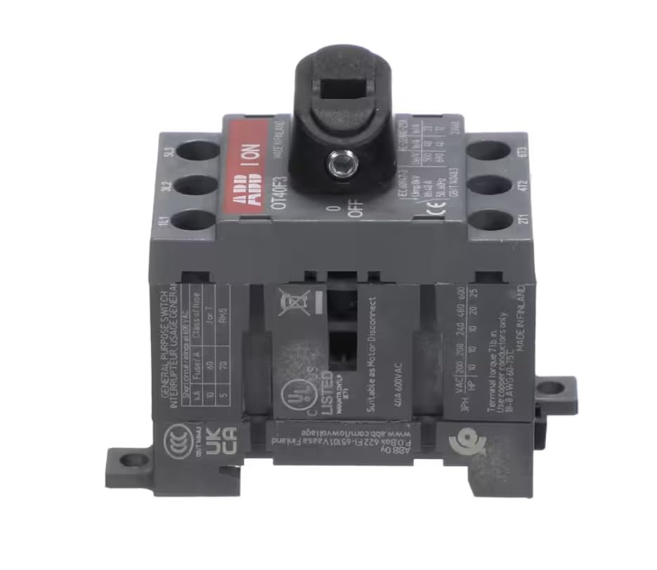 Fits International Environmental Corporation 60947-3 23463 Interlock Disconnect Switch, 40 Amp