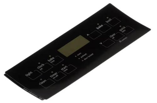 13 MEM REV.B (553579) Overlay, Control/Timer, ES330I, Black, Range for FFEF3019MBC, FFEF3019MSB, FFEF3024RSA