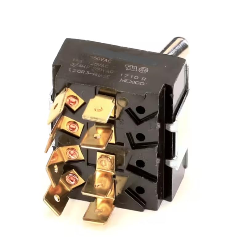Fits Crathco 1710 R Switch, Toggle, 4PST, Rinse, GB4/5/6/8 for GB5-LD-U, GB8MP-10-LD-U, GB8MP-10-LD-U