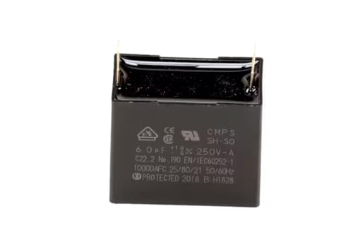 CMPS SH-SO EN/IEC60252-1B H1828 Capacitor, 250V, 50/60HZ, 6 uF for KMD-530MAJ, KMD-460MAJ, KMD-450MAH