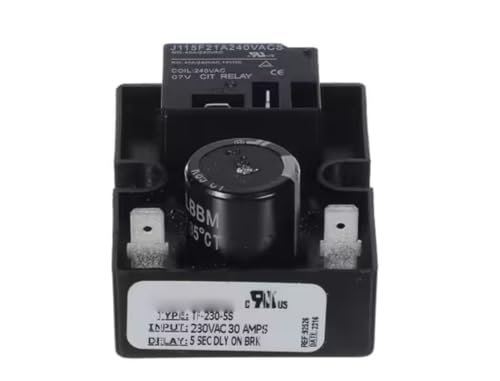 Fits Taylor 40A/240VAC Coil 240VAC 07V TF-230-5S 92526 2316 Time Delay Relay, 5 Second Delay Off