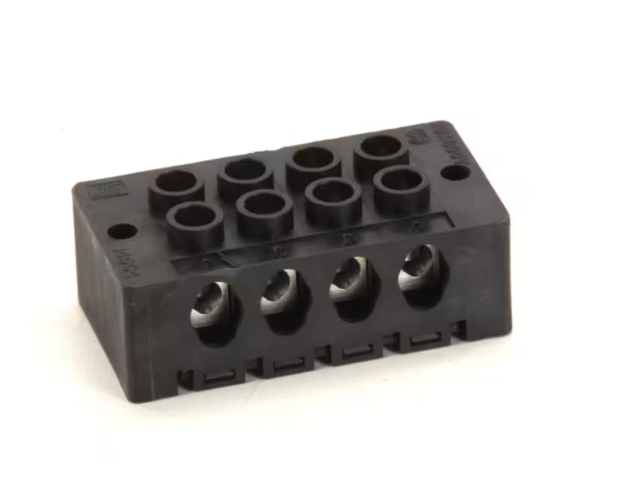 Fits Groen 14004 0A600V 14004-4 W43 Terminal Block, 600 Volt, 90 Amp, 4 Pole for FPC/1-4, FPC/1-3, MW/FPC