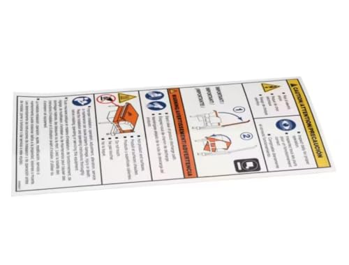 Fits Cleveland SK95063-F Label, Caution/Warning, T1 Skillet for SEL-30-T1, SEL-40-T1, SGL-30-T1