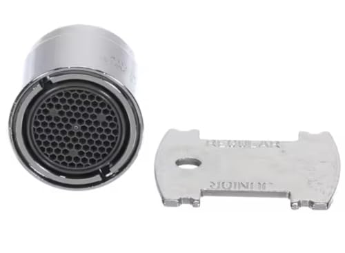 Fits T&S Brass A112.18.1M 1.5 GPM 5.7L/min Aerator, Vandal Resistant, 1.5 GPM, 13/16-24 UN Female Thread for B-0199-10-WS