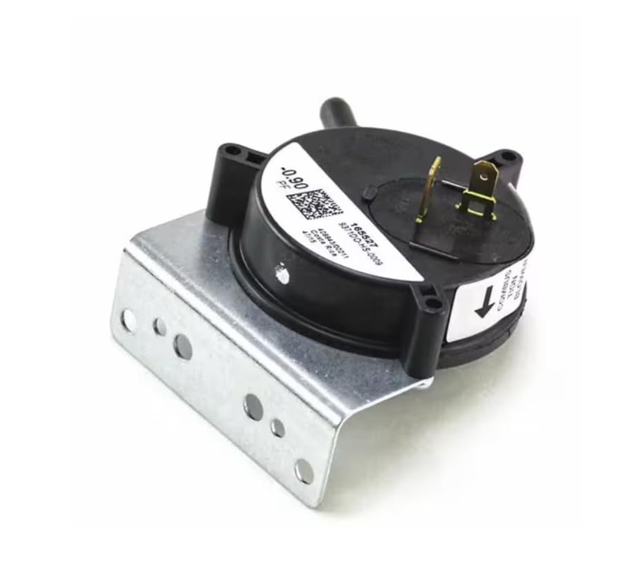 Fits York 165527 Pressure Switch, 0-.9 in. WC, SPNO, CLOS