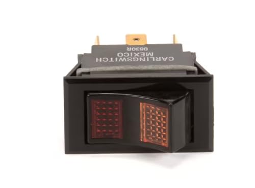 Fits Pitco 0830R Rocker Switch, Red/Amber Lighted, 28 Volt for PE14