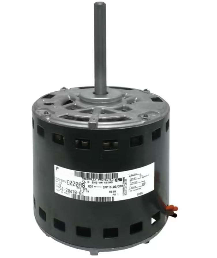 Fits Rheem E020AS Motor, Blower, 208/230 Volt, 60HZ, 1/2HP, 1PH, 1075 RPM, 3 Speed, CCW for RRNL-B030JK06E, RSNL-B042CK000, RRNL-B036JK08EBVA