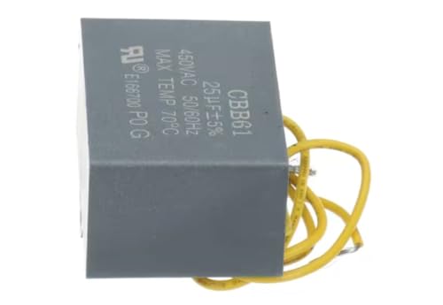 Fits Magic Chef CBB61 25uF+/-5% 450 VAC Capacitor, 25uF, 450VAC, 50/60HZ for MCSDRY35W