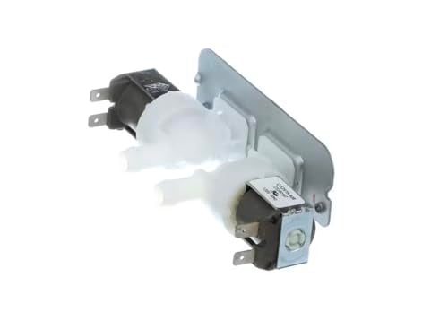Dual Water Inlet Solenoid Valve Fits GE Appliance 23290167 for Washing Machines, GFW550, GFW650