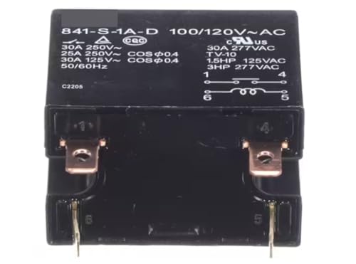 Fits Maxx Cold 100/120V~AC C2205 Relay, 110 Volt Coil, 30Amp, SPST