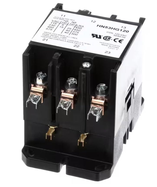 Fits Carrier HVAC HCDY3XTO7UX103 C3121 U Contactor, 3 Pole, 120V 50/60HZ Coil, 75 FLA, 94 Amp RES for 48JJ 034 600, 48JJ 034 500, 48JJ 034 100