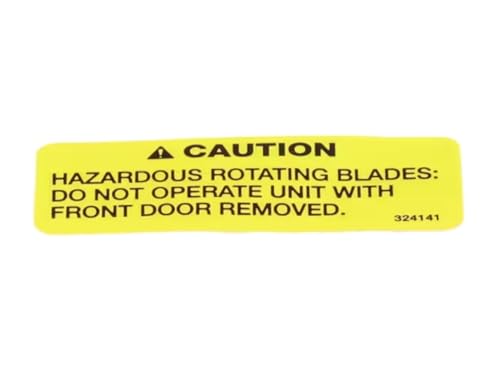 Fits Stoelting 324141 Decal, Caution Hazardous Rotating Blades for 217, 217-109G, 217-18G
