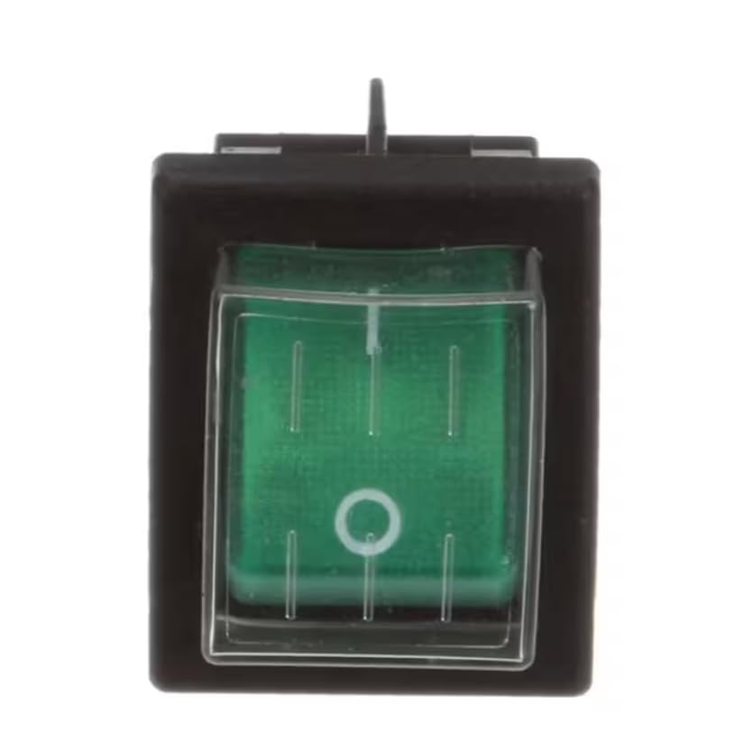 82.XX.8 Rocker Switch, On/Off, Green Lighted for BG0260A, RFS0300, RNS1008A