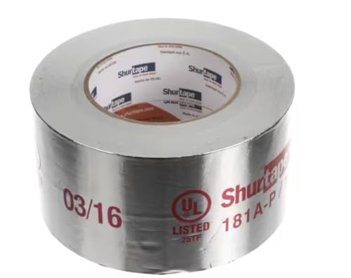 Fits Lennox 25TF AF100 Aluminum Foil Tape, 3" Wide x 60 Yard, AF 100, Silver Printed