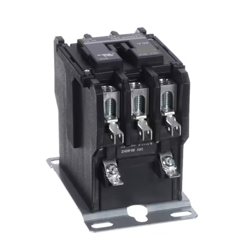 Fits AAON WX 230817 Contactor, 24 Volt Coil, 50/60HZ, 40 Amp, 2 Pole