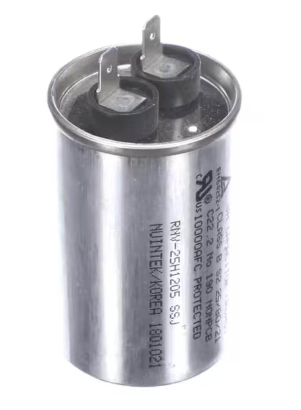 Fits Turbo Air 12uF -5%/+10% EN60252-1 S2 25/80/21 C22.2 NO.190 SSJ 1801021 Run Capacitor, Round, 250VAC, 50/60Hz, 12µF, Class B