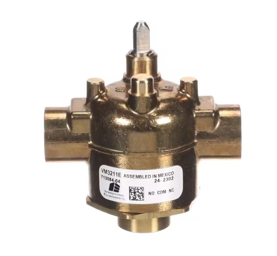 Fits International Environmental Corporation VM3211E 713084-04 24-2302 Zone Valve, Modulating, 3-Way, 1/2" Sweat, 1.0 CV for GCS16-240-375-01, GCS16-240-235-01, GCS16-180-235-01