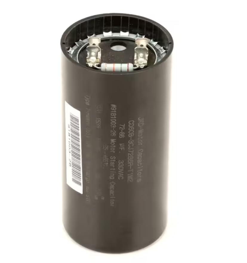 Fits Ice O Matic 73-86 1538 9181003-28 Start Capacitor, 72-86uF, 330 Volt, 72-86330 for ICE0606W, GC756, EC500