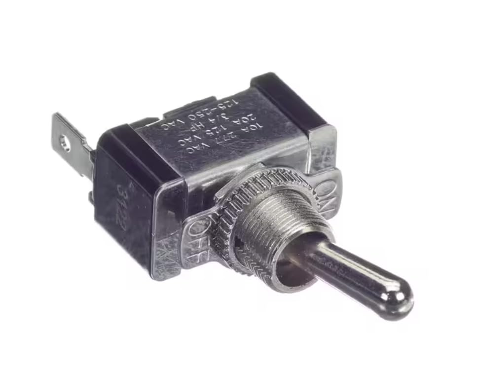 Fits Royal Range 3122 125-250VAC Toggle Switch, 10A @ 277VAC, 20A @ 125VAC