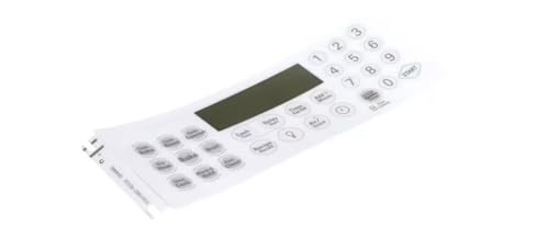 REV.02 (554566) Overlay, Electronic, Clock/Timer, White, ES535