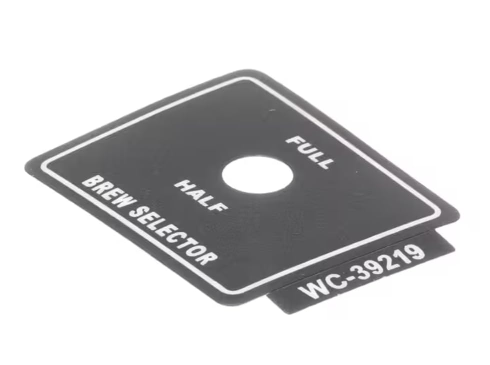 Fits Wilbur Curtis WC-39219 Label/Decal, Brew Selector, Full/Half, RU150/300